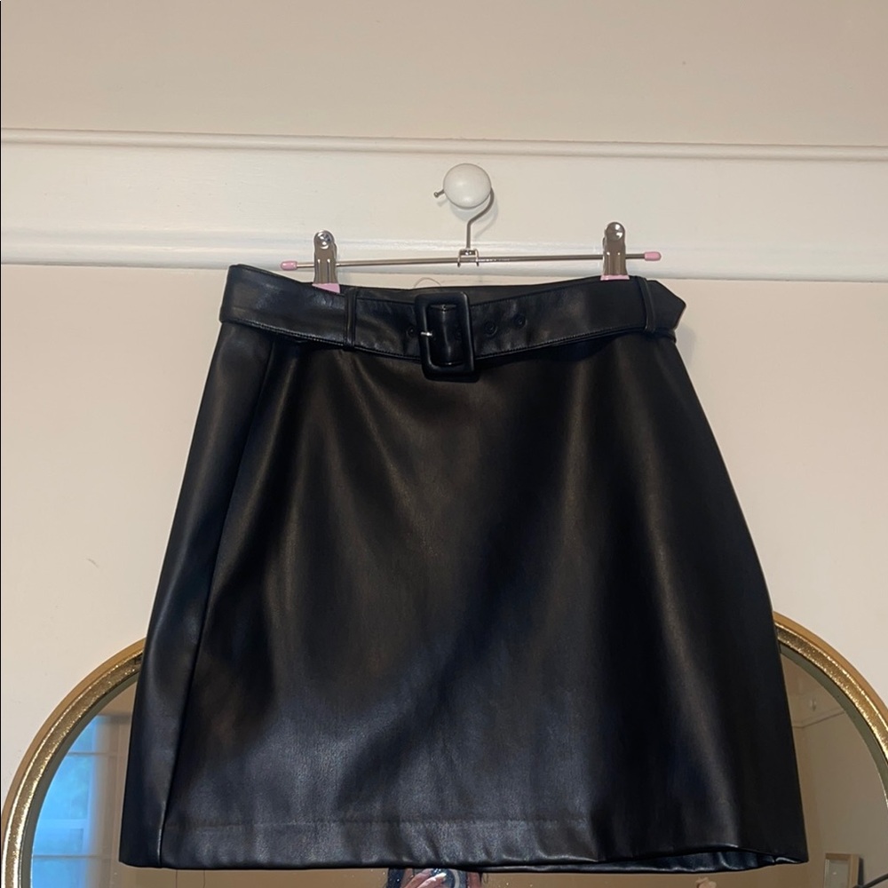 LOFT Black A-Line Mini Skirt for Work